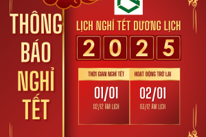 CÔNG TY CP IN VÀ BAO BÌ VPC THÔNG BÁO LỊCH NGHỈ TẾT DƯƠNG LỊCH 2025